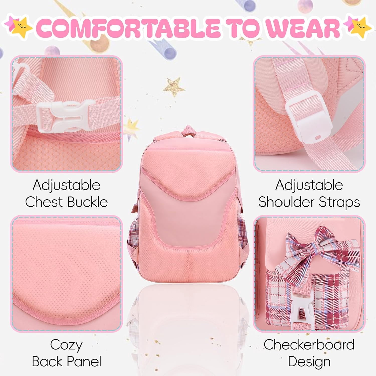 Gynky School Backpack for Middle School Students  School Bags Students Book Bag for Elementary Primary Kawaii Backpack