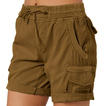 Women Cargo Shorts Summer Women Shorts Loose Hiking Shorts with Womens Spandex Shorts Pockets Two Piece Short Set for Women Womens Cargo Shorts Boy Shorts Underwear for Women