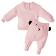 thumbnail image 2 of Salute Infant Baby Boys Girls Unisex Puppy Long Sleeve Sweatshirt Pants Training Two Pieces Set Casual 2 Pcs Clothing Outfit Sets Pink 12-18 Months, 2 of 5