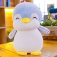 thumbnail image 3 of Peluche de pingüino de peluche, muñeco de peluche de pingüino suave, regalo para niños, niñas, niños, novias, regalos del día de San Valentín, almohada (azul, 9,8 pulgadas/25 cm), 3 of 4