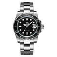 thumbnail image 1 of ADDIESDIVE Quartz Divers Watch for Men Diver 200 M Black Dial Luminous Stainless Steel Strap, 1 of 4