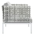 thumbnail image 4 of Modway Harmony 6-Piece  Sunbrella® Basket Weave Outdoor Patio Aluminum Seating Set in Taupe Gray, 4 of 10