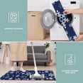 thumbnail image 6 of Dark Blue Christmas Snowflake Pattern Kitchen Rugs Sets Of 3,Kitchen Runner Rugs Non Skid Washable,Decorative Kitchen Floor Mats for Kitchen,Sink,Laundry,17"x30"+ 17"x47" + 17"x59", 6 of 6