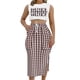 thumbnail image 1 of Traje de dos piezas informal de moda con cintura deportiva y estampado floral de verano para mujer Wmkox8yi  bvn633, 1 of 9