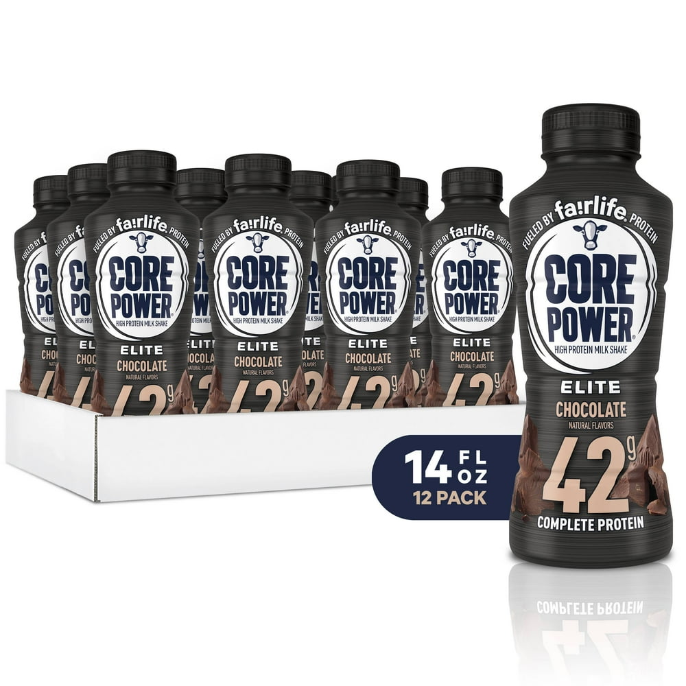 Core Power Elite 42g Protein Drink, Chocolate, 14 Fl Oz, 12 Count