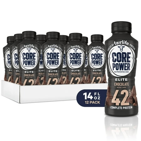  ( Best By 06/17/2026 )Fairlife Core Power Elite 42g High Protein Milk Shakes, Ready to Drink for Workout Recovery, Chocolate, 14 Fl Oz (Pack of 12) (B01DDIRDZA)