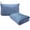 Denim Blue, variant on Bliss Faille Travel Pillow Blanket Lightweight Compact Soft Travel Pillow and Blanket 2 Piece Set