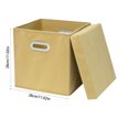 thumbnail image 3 of Btomtd Fabric Storage Box with Foldable Drawer Designs, Cloth Organizer Storage Containers for Closet and Shelf, Collapsible Storage Bins for Home, Size 22L, Khaki, 3 of 6
