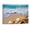 Picture 6, variant on JRXY Beach Waves Wall Art Ocean Decor Sands Seashell Starfish Nature Pictures Blue Canvas Artwork Turquoise Wall Art for Bathroom Bedroom Living Room Office Kitchen Wall Decor 20x16 inches Picture 5