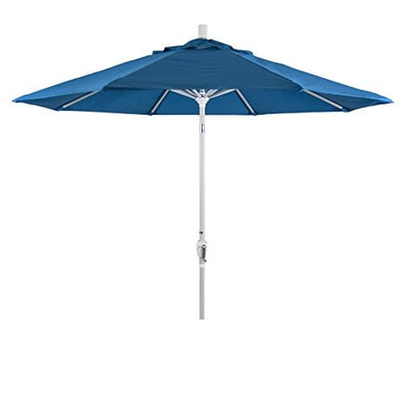 - Eclipse Collection 9 Aluminum Market Umbrella Push Tilt - M White/Sunbrella/Pacific Blue