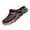Brown, variant on Men slipper colorblock Clogs Lightweight EVA Casual Slip On Clogs Flops Hollow Casual Couple Beach Unisex Out Sandal Flip Men Shoes Shoes Men's Rain Shoes White CN:42/US:9