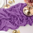 thumbnail image 2 of Dalrosia Table Runner Cheesecloth 6FT Boho Gauze Fabric Rustic Sheer Cheese Cloth Runners for Wedding Bridal Shower Party Decoration, 2 of 6