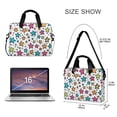 thumbnail image 3 of FORMRS 16" Laptop Bag Carrying Sleeve Case with Handle Travel Shoulder Briefcase, White Stars, 3 of 8