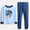 Blue Essence, variant on Wonder Nation Boys' Snug Fit Cotton Pajama Top and Pants Set, 2-Piece, Sizes 4-10