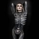 thumbnail image 2 of Mono ajustado de manga larga con estampado 3D para mujer, disfraz de Halloween, carnaval, terror, esqueleto humano, para cosplay, 2 of 5