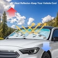 thumbnail image 4 of Binienty Sea Turtle Car Windshield Sunshade Tropical Palm Tree Sunny Beach Auto Sun Visors UV Protection Car Sun Shade Windshield Blocker Removable Automotive Accessories, 4 of 8