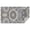 Gray Floral Mandala, variant on Gray Floral Mandala and Leaf Pattern Rectangle Tablecloth 60"x84",Waterproof Polyester Rectangle Table Cloth, Wipeable Spillproof Polyester Tablecloth for Dining, Camping, Indoor and Outdoor