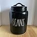 thumbnail image 2 of Rae Dunn BEANS Canister - Black Ceramic - very rare!, 2 of 2