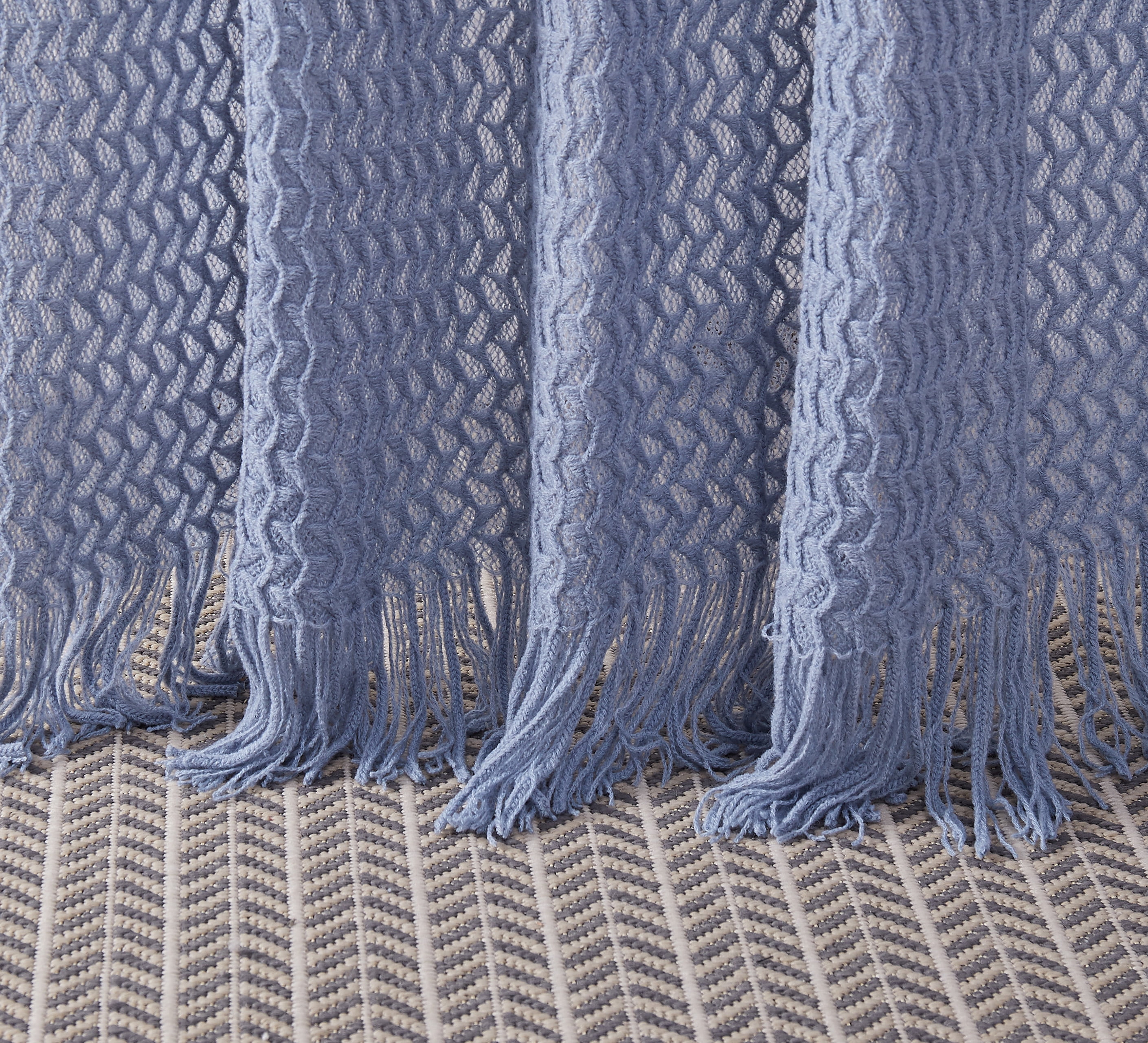 Montesori Sweater Throw Blue