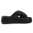 thumbnail image 5 of NHU Slip on Slides for Womens Shower Bathroom Slide Sandals Thick Sole Non-Slip House Slipper Slides Black Size 5-6, 5 of 6