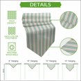 thumbnail image 5 of Teal Green Lines Table Runner Linen Burlap Table Runner 70 Inches Long Modern Vertical Striped Farmhouse Retro Dresser Scarves for Kitchen Island Coffee Dining Room Party Holiday Decoration 13"x70", 5 of 8