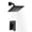 Matte Black, variant on Sumerain Shower Valve and Trim Kit Brushed Nickel,Single Handle Shower Faucets Included Solid Brass Rough-in Valve and Square Stainless Steel Metal Showerhead