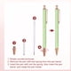 thumbnail image 4 of Uxcell 2Pcs Bolígrafo Elegante para Mujeres, Punta Media 1.0mm Tinta Negra Bolígrafo de Brillo Retráctil para Regalos de Navidad, Oficina y Diario, Verde Caramelo, 4 of 6