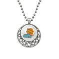 thumbnail image 1 of Hong Kong China huevo Puff Collares Colgante Retro Moon Stars Jewelry Unbranded M, 1 of 3