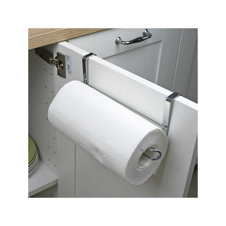 1pc Punch-free Kitchen Paper Towel Holder, Under Cabinet Paper Holder,  Multifunctional Wrap Rack