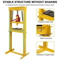 thumbnail image 6 of Telyswee Hydraulic Press 6 Ton 12 Ton Hydraulic Shop Press, H-Frame Garage Floor Benchtop Press Adjustable Shop Press with Plates, Adjustable Working Table Height, for Gears and Bearings, Yellow, 6 of 9