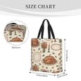 thumbnail image 2 of Single Shoulder Bag Convenience Bag 19.6×15.7×5.9in Light And Weight-Free Main Pocket Large Portable And Single Shoulder Back Vintage Thanksgiving Table Pattern, 2 of 7