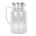 thumbnail image 1 of Jarra De Agua Acrílica Transparente Helada De 1500 Ml Con Asa De Tapa Jarra De Té Helado Jarra Para Bebidas Para Jugo Bebidas Caseras Resistente Al Calor Fácil De Limpiar, 1 of 7
