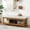 Ivory, variant on Upholstered Linen Bench with Storage Shelf, Tufted Ottoman Bench for Bedroom Entryway Living Room, Solid Wood Spindle Legs, Charcoal Accent Furniture