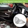 thumbnail image 2 of Cubierta de marco de altavoz de pilar A de 2 piezas, rejilla de audio para automóvil para Mercedes Benz Clase C W205 S205 2015-2021, 2 of 6