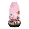 thumbnail image 3 of Uourmeti Pink Mushrooms Car Seat Cover Anti-Stain Seat Covers for Cars Durable Full Surround 1 Piece Compatible with Automobile Sedan, 3 of 6