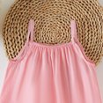 thumbnail image 6 of OGLCCG Little Girls Sleeveless Jumpsuits Spaghetti Strap Romper Long Pants Summer Solid Color Loose Fit One Piece Outfits 3M-3T, 6 of 6