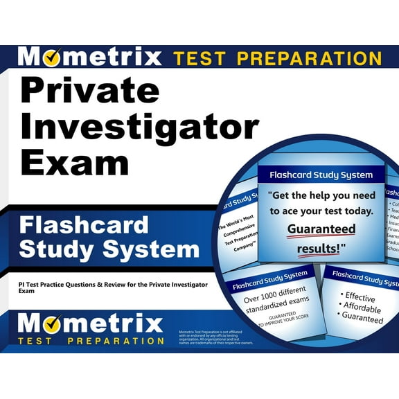Private Investigator Exam Flashcard Study System : Pi Test Practice Questions & Review for the Private Investigator Exam (Cards)