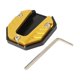 thumbnail image 3 of Soporte lateral para motocicleta, piezas de repuesto de extensión de placa de pie, soporte antideslizante Amarillo, 3 of 7