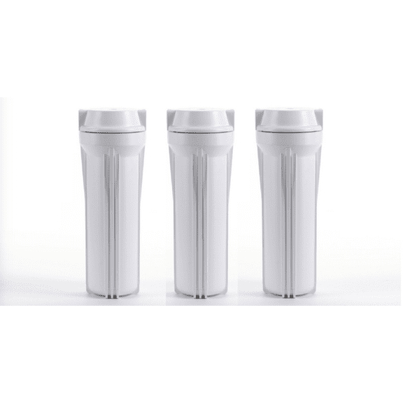 3 Pack: Reverse Osmosis 10" Slimline Housing Sump for RO Water Filters