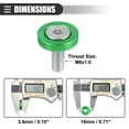 thumbnail image 4 of Unique Bargains 6 Pcs Finishing Countersunk Fender Bumper Washers Engine Bay Fastener Kit for Motorcycle Green, 4 of 7