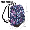 thumbnail image 2 of Balery Wine Glasses And Cocktails Mochila de Cuero para Mujeres, Gran Capacidad, Bolsa de Viaje Multifuncional, Mochila de Cuero y Bolsa de Hombro para Mujeres, 2 of 4