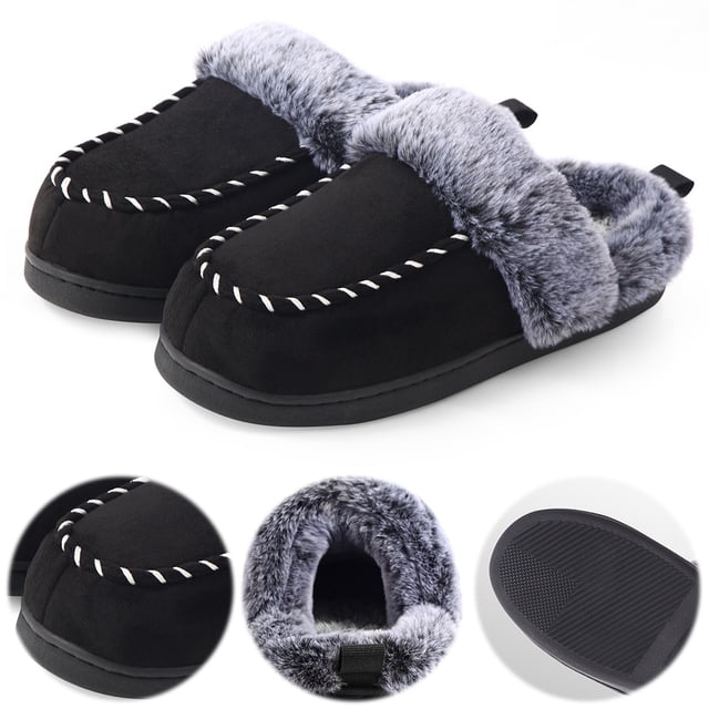 Zapatos Piso Suave Mocasines Hombres Cómodas Felpa para Interiores Y Exteriores