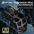 thumbnail image 5 of ATTACK SHARK R3 46g Superlight Magnesium Alloy Wireless Gaming Mouse, BT/2.4Ghz/Wired Computer Mouse, 8000Hz Wireless Polling Rate, PAW3395 26K DPI Optical Sensor Programmable Mice for Win/Mac(Black), 5 of 8