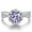 Light Purple, variant on Moissanite Rings for Women 1ct Round Cut D Color VVS1 Diamond Wedding Rings Moissanite Engagement Rings with Certificate