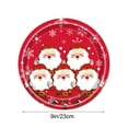 thumbnail image 3 of Festive Holiday Paper Plates Set - 9" Santa & Snowflake Themed Disposable Tableware for Parties, 3 of 6