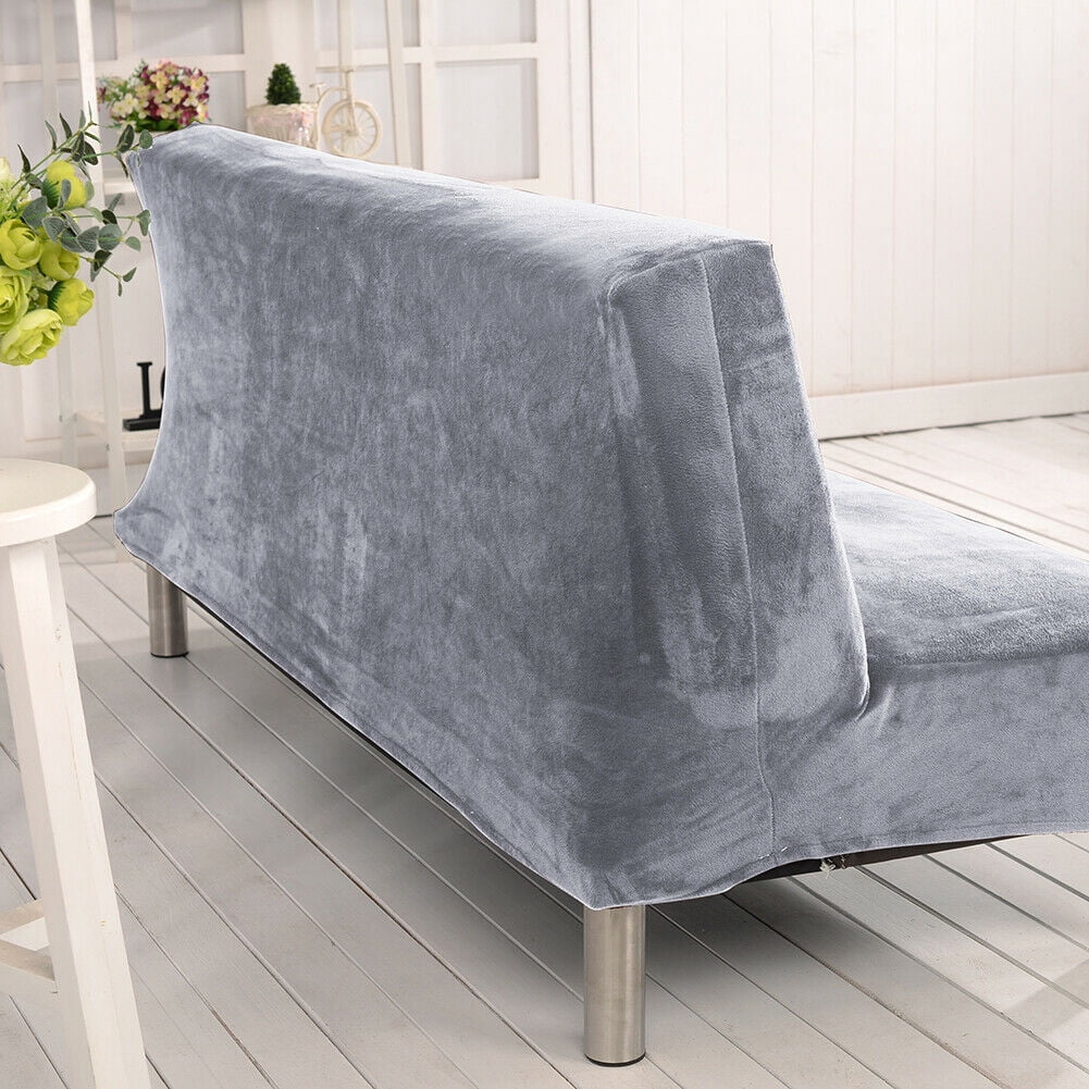 JIAN YA NA Armless Sofa Bed Cover Polyester Spandex Stretch Futon Slipcover Protector Elastic Full Folding Couch Sofa Shield