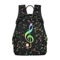 thumbnail image 3 of Balery Music Notes Lightweight Backpack for Men and Women - Durable and Water-Resistant, Ideal for School, Work, Travel, and Everyday Use, 3 of 9
