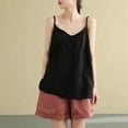 thumbnail image 3 of Womens Tank Tops Summer Casual Sleeveless V Neck Camisole Loose Fit Spaghetti Strap Cami Shirts, 3 of 6