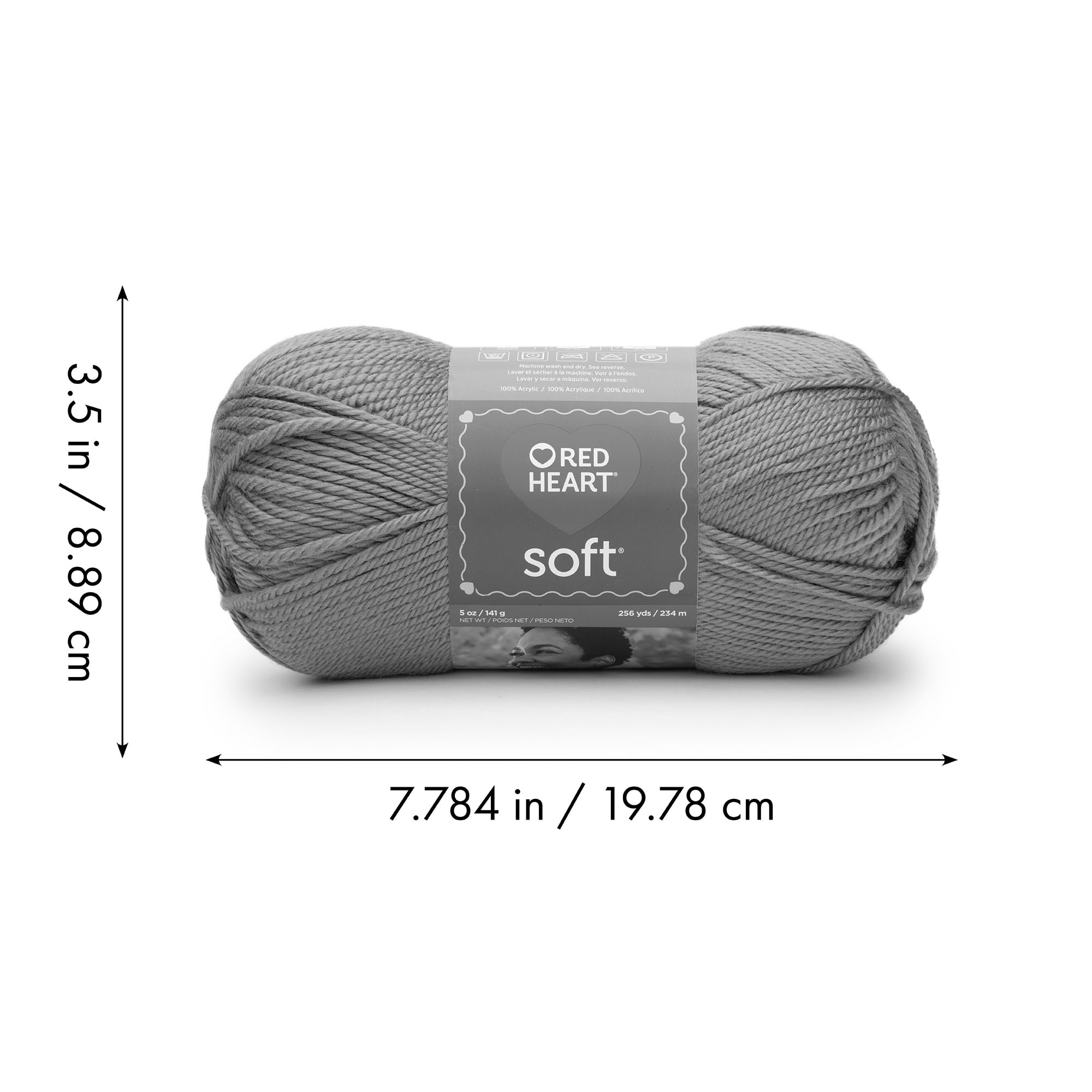 Red Heart® Soft™ #4 Worsted (Medium) Acrylic Yarn, Toast 5oz/142g 256 Yards (3 Pack)