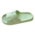 thumbnail image 2 of ZTTD Cloud Slides for Women and Men Shower Slippers Bathroom Sandals Extremely Comfy Cushioned Thick Sole Slippers Beach Shoes Green, 2 of 8
